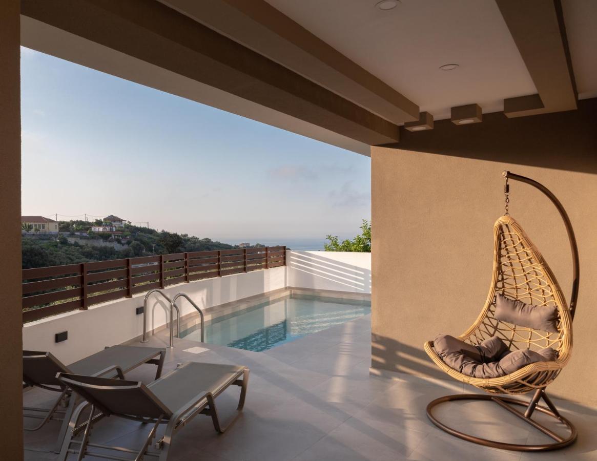 O-Cyanea Villa With Heated Pool Kournás エクステリア 写真