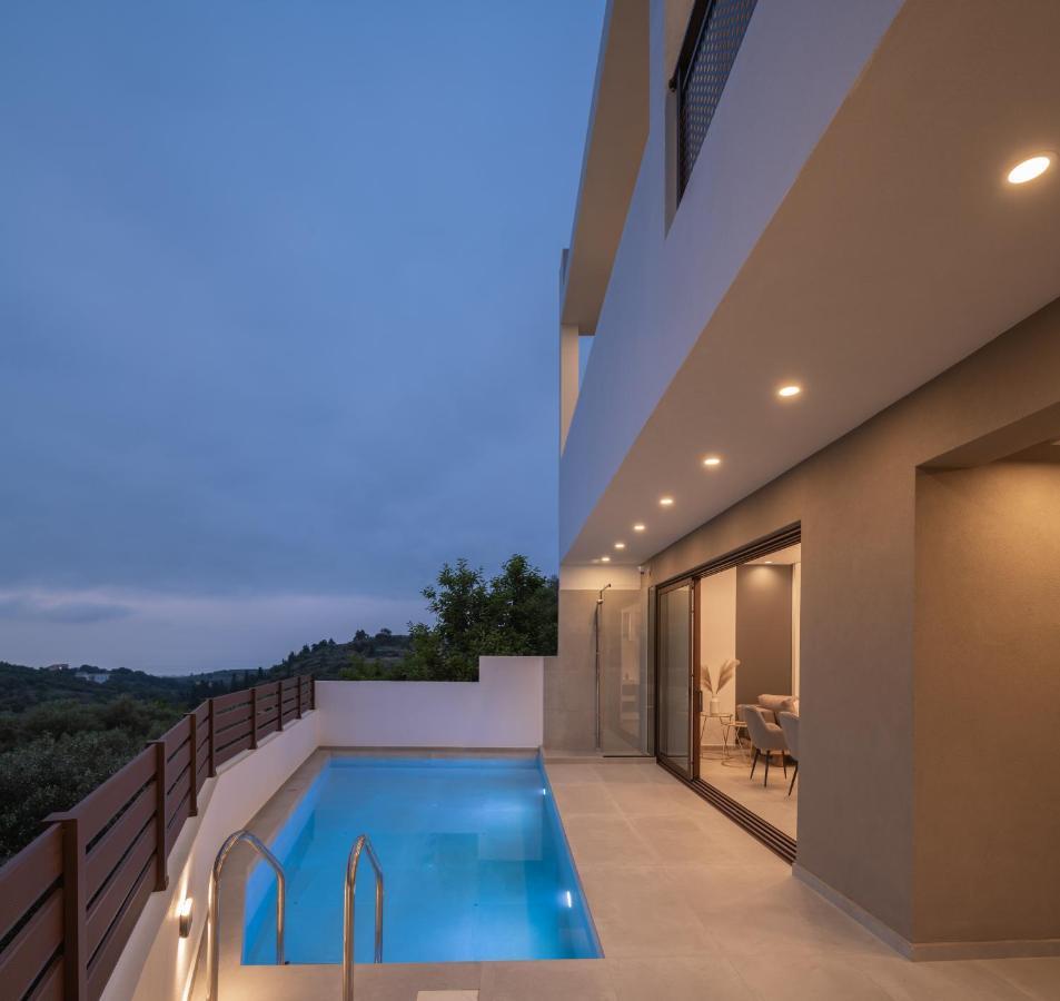 O-Cyanea Villa With Heated Pool Kournás エクステリア 写真