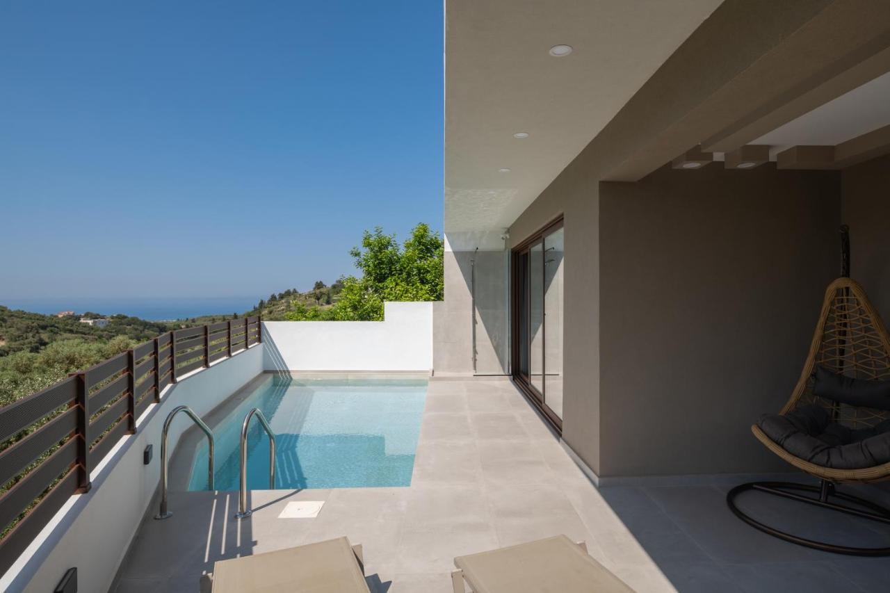 O-Cyanea Villa With Heated Pool Kournás エクステリア 写真