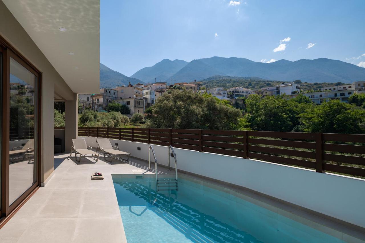 O-Cyanea Villa With Heated Pool Kournás エクステリア 写真