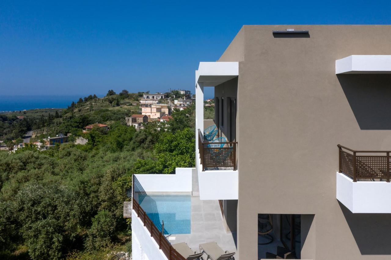 O-Cyanea Villa With Heated Pool Kournás エクステリア 写真